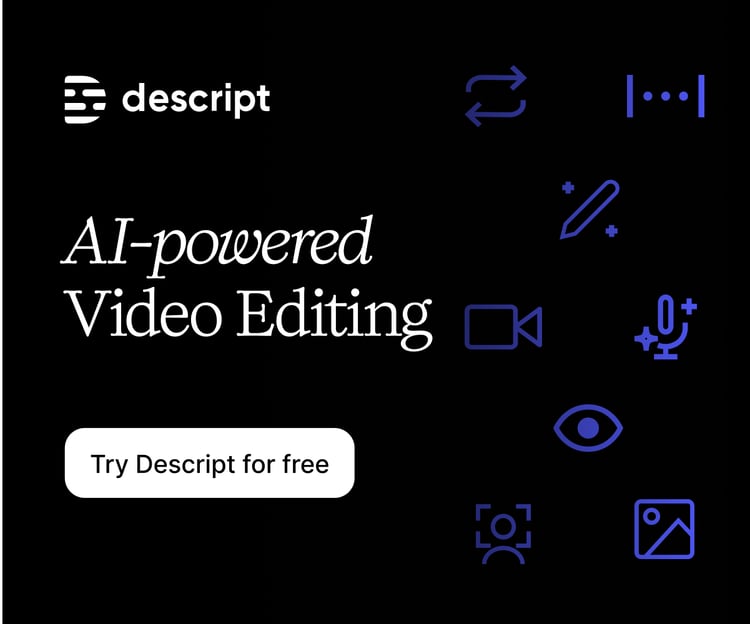 Descript AI-Powered Video Editing Try Descript for free