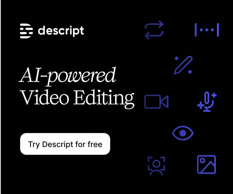 Descript AI-Powered Video Editing Try Descript for free