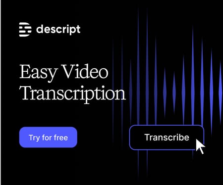 Descript Easy Video Transcription Try for Free